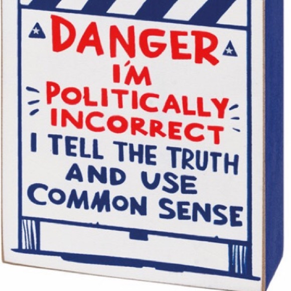 Politically Incorrect Motivational Sign Box Shelf Sitter Primitives by Kathy NWT - Picture 4 of 8